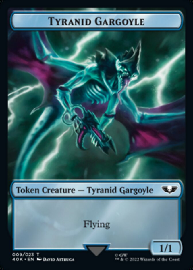 Tyranid (017) // Tyranid Gargoyle Double-sided Token (Surge Foil) [Universes Beyond: Warhammer 40,000 Tokens] - Destination Retro