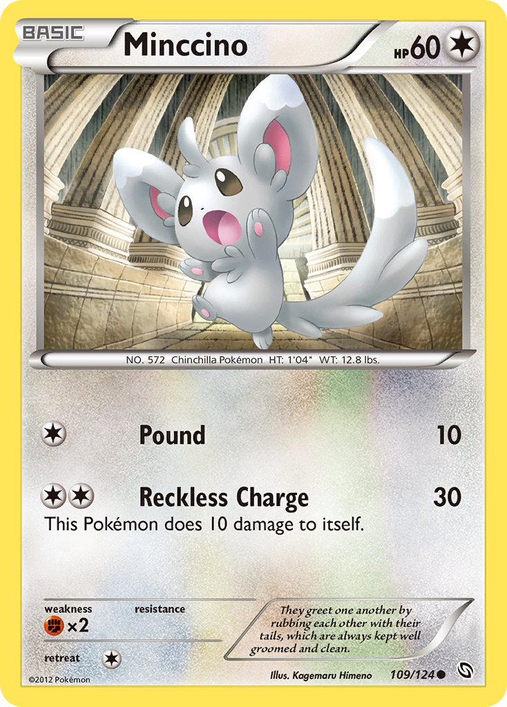Minccino (109/124) [Black & White: Dragons Exalted] - Destination Retro