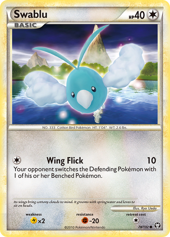 Swablu (78/102) [HeartGold & SoulSilver: Triumphant] - Destination Retro