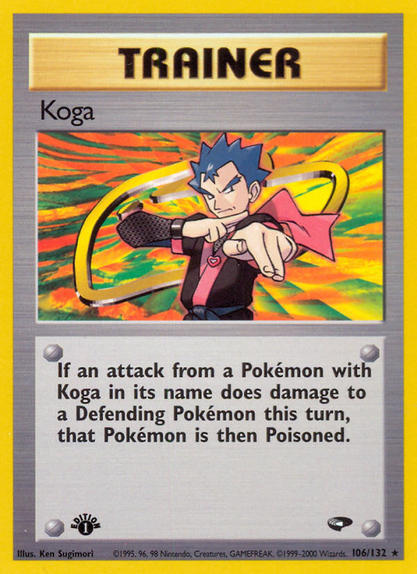 Koga (106/132) [Gym Challenge 1st Edition] - Destination Retro