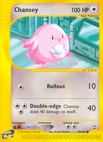Chansey (69/147) [Aquapolis] - Destination Retro