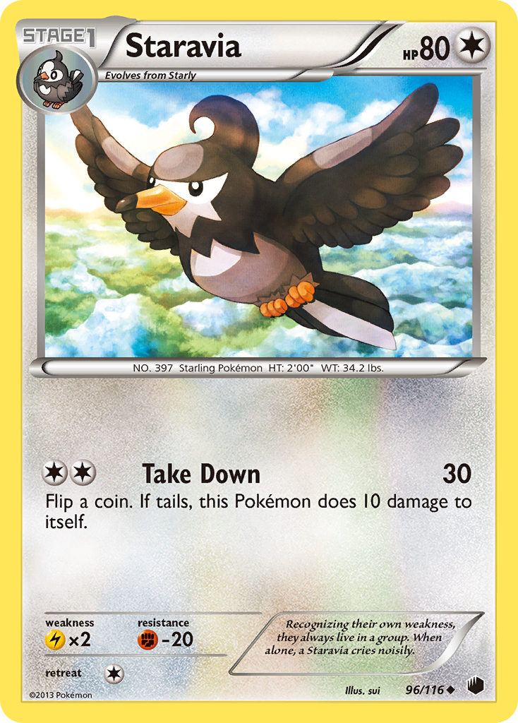 Staravia (96/116) [Black & White: Plasma Freeze] - Destination Retro