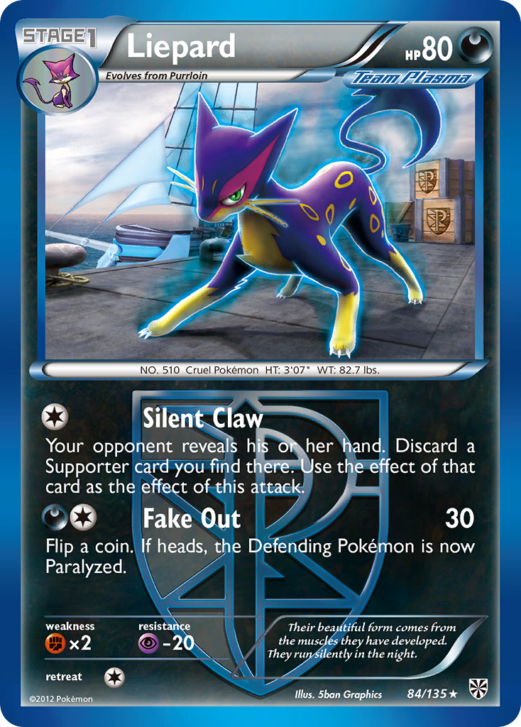 Liepard (84/135) [Black & White: Plasma Storm] - Destination Retro