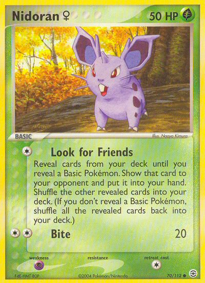 Nidoran(70/112) (Female) [EX: FireRed & LeafGreen] - Destination Retro