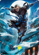 Kaito Shizuki 1 Art Card (Gold-Stamped Signature) [Kamigawa: Neon Dynasty Art Series] - Destination Retro