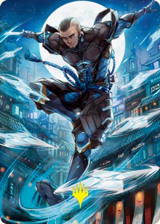 Kaito Shizuki 1 Art Card (Gold-Stamped Signature) [Kamigawa: Neon Dynasty Art Series] - Destination Retro