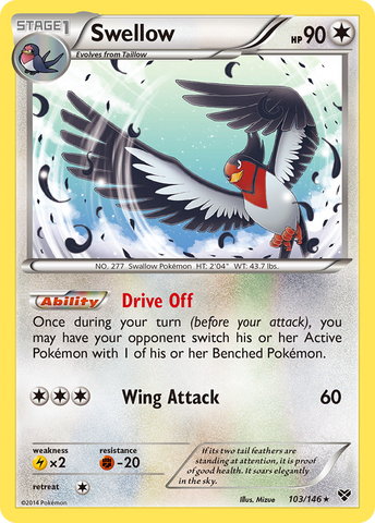 Swellow (103/146) [XY: Base Set] - Destination Retro
