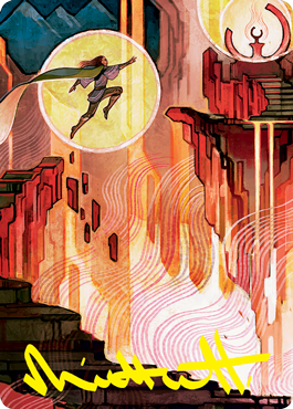 Thrill of Possibility Art Card (Gold-Stamped Signature) [Strixhaven: School of Mages Art Series] - Destination Retro