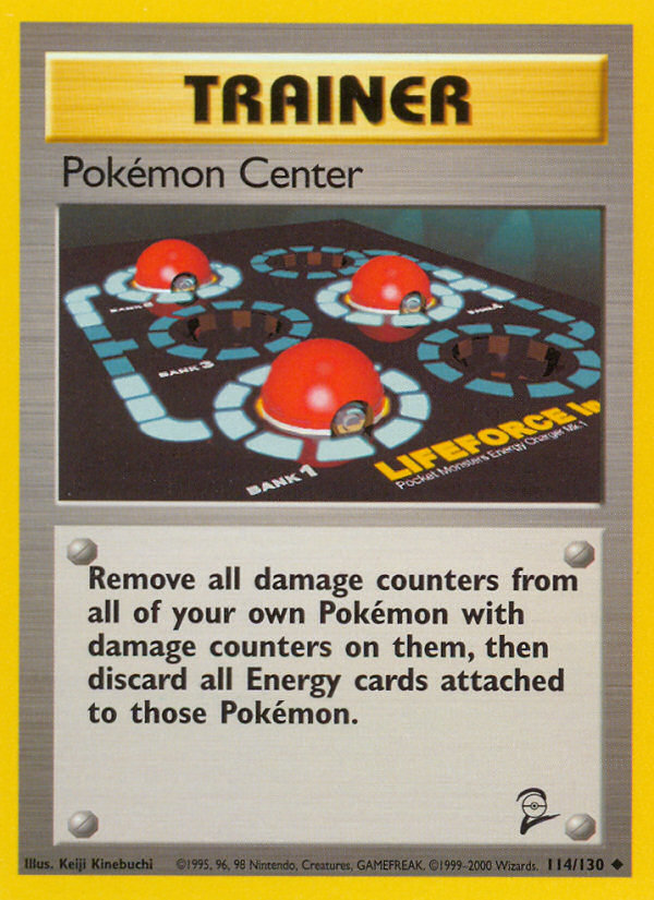 Pokemon Center (114/130) [Base Set 2] - Destination Retro