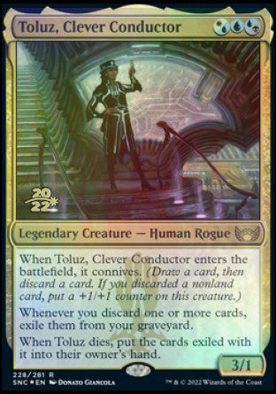 Toluz, Clever Conductor [Streets of New Capenna Prerelease Promos] - Destination Retro