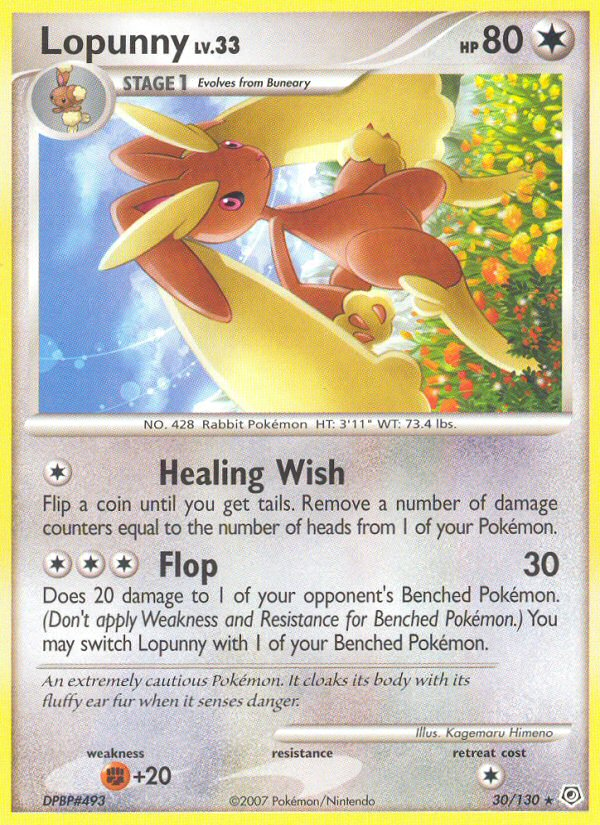 Lopunny (30/130) [Diamond & Pearl: Base Set] - Destination Retro