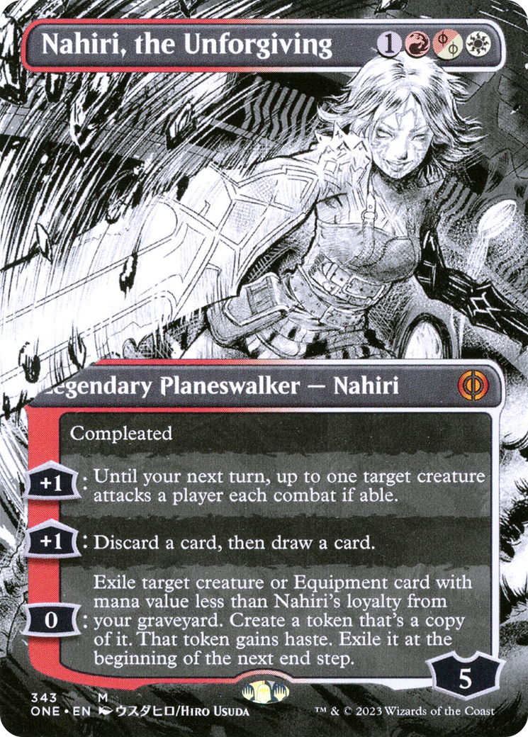 Nahiri, the Unforgiving (Borderless Manga) [Phyrexia: All Will Be One] - Destination Retro