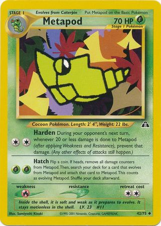 Metapod (42/75) [Neo Discovery Unlimited] - Destination Retro
