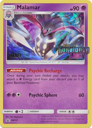 Malamar (Staff Prerelease Promo) (SM117) [Sun & Moon: Black Star Promos] - Destination Retro