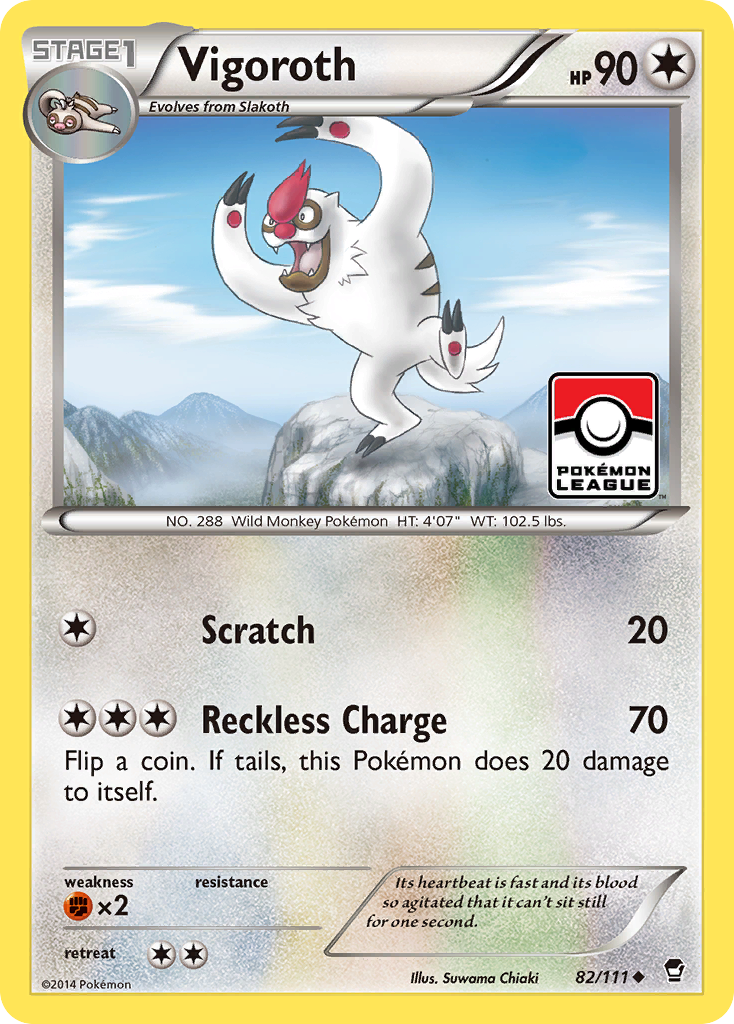 Vigoroth (82/111) [XY: Furious Fists] - Destination Retro