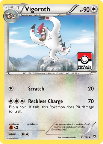 Vigoroth (82/111) [XY: Furious Fists] - Destination Retro