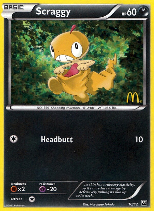 Scraggy (10/12) [Mcdonald's Promos: 2012 Collection] - Destination Retro