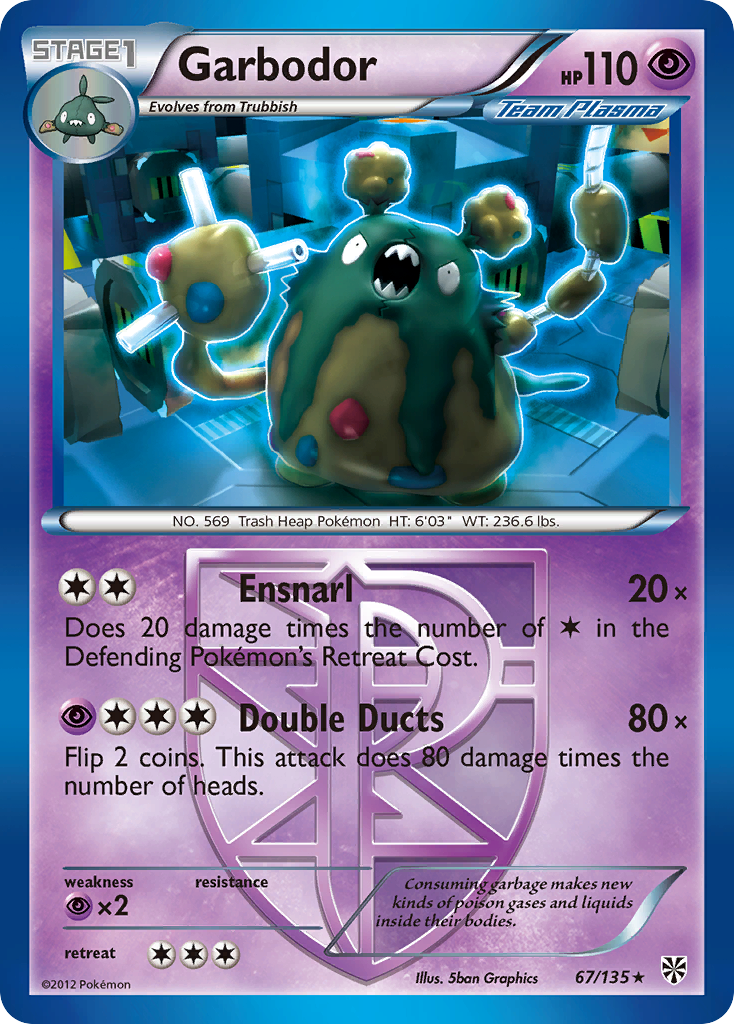 Garbodor (67/135) [Black & White: Plasma Storm] - Destination Retro