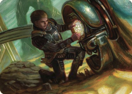 Urza, Powerstone Prodigy Art Card [The Brothers' War Art Series] - Destination Retro
