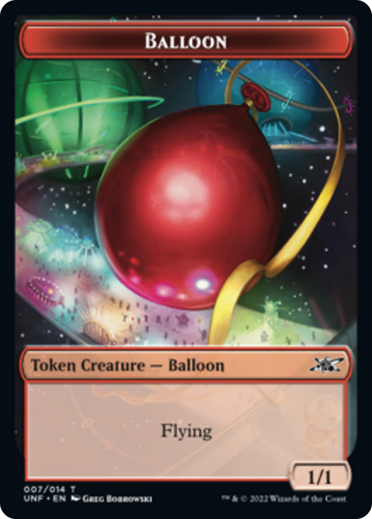Cat // Balloon Double-sided Token [Unfinity Tokens] - Destination Retro
