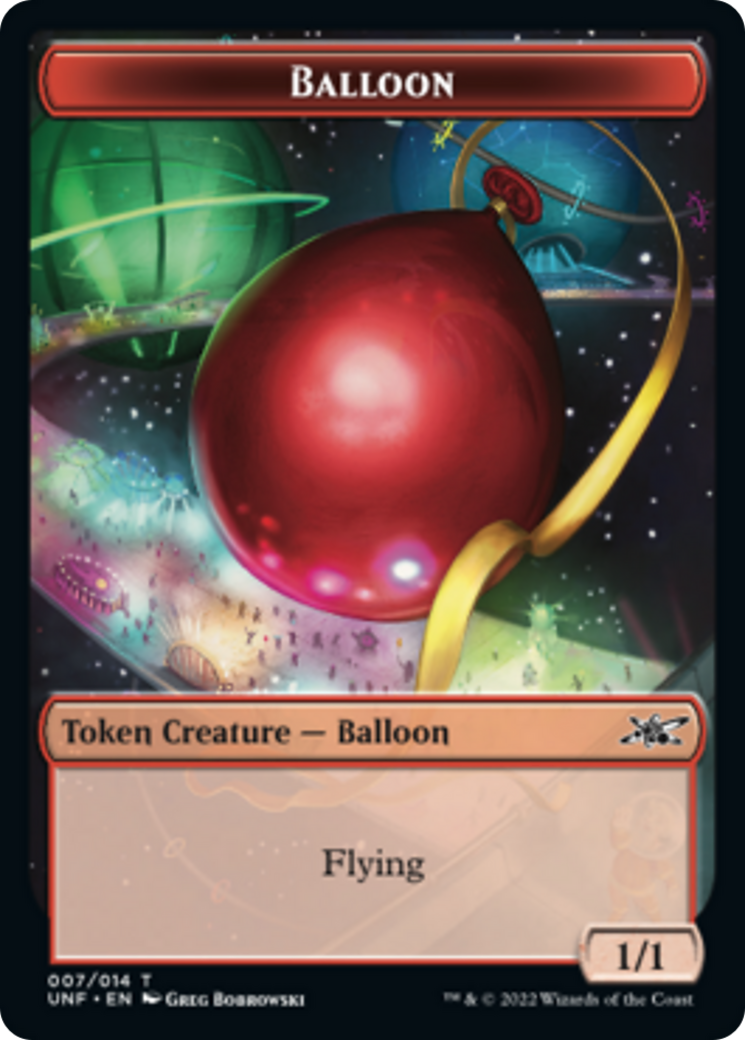 Clown Robot (003) // Balloon Double-sided Token [Unfinity Tokens] - Destination Retro