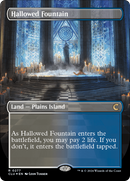Hallowed Fountain (Borderless) [Ravnica: Clue Edition] - Destination Retro