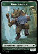 Thopter // Rhino Warrior Double-Sided Token [Murders at Karlov Manor Commander Tokens] - Destination Retro