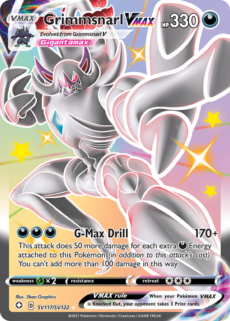 Grimmsnarl VMAX (SV117/SV122) [Sword & Shield: Shining Fates] - Destination Retro