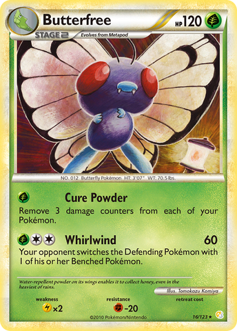 Butterfree (16/123) [HeartGold & SoulSilver: Base Set] - Destination Retro