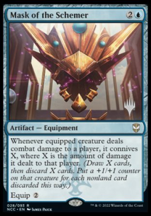 Mask of the Schemer (Promo Pack) [Streets of New Capenna Commander Promos] - Destination Retro