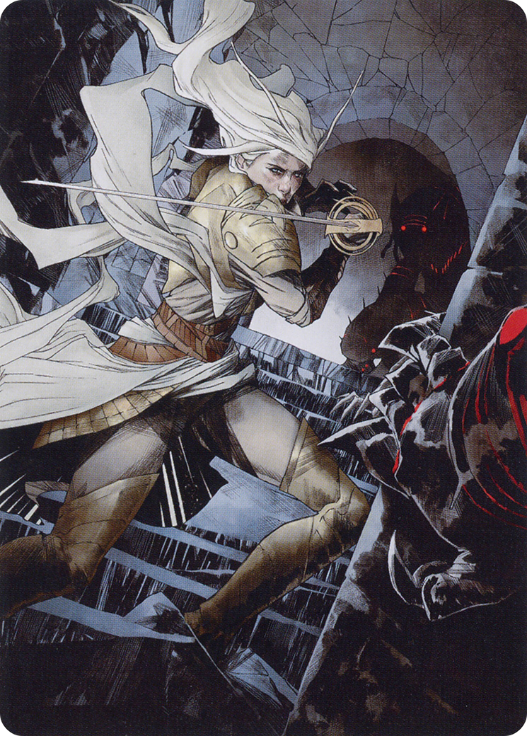 Thalia, Guardian of Thraben Art Card [March of the Machine Art Series] - Destination Retro
