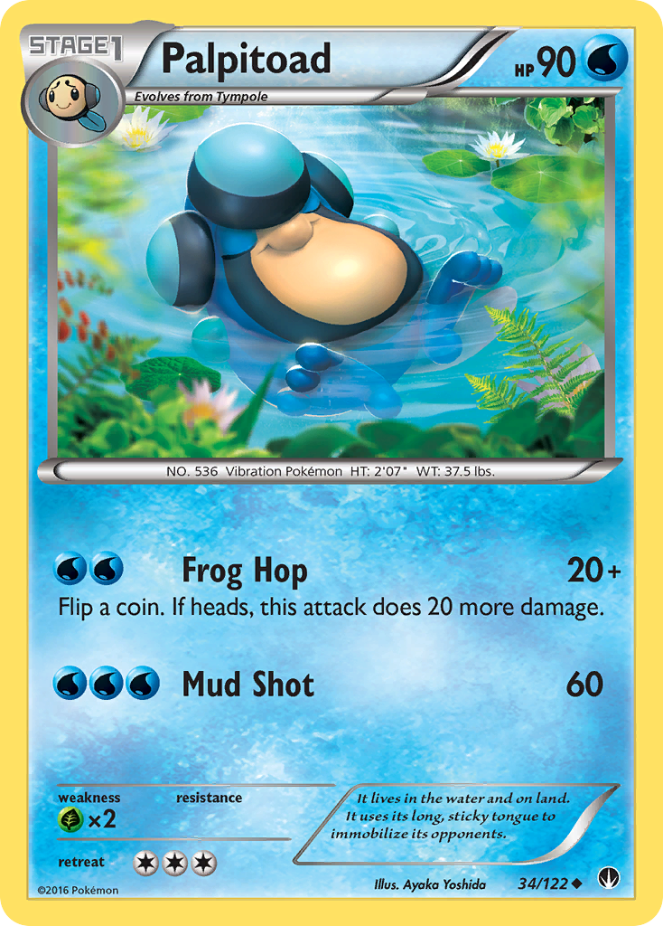 Palpitoad (34/122) [XY: BREAKpoint] - Destination Retro