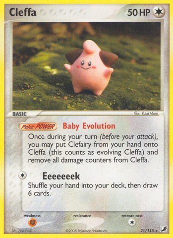 Cleffa (21/115) [EX: Unseen Forces] - Destination Retro