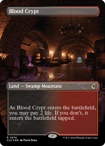 Blood Crypt (Borderless) [Ravnica: Clue Edition] - Destination Retro