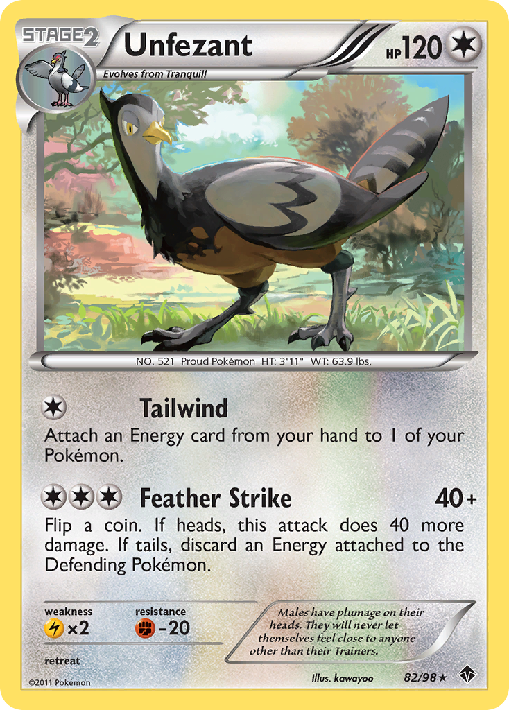 Unfezant (82/98) [Black & White: Emerging Powers] - Destination Retro
