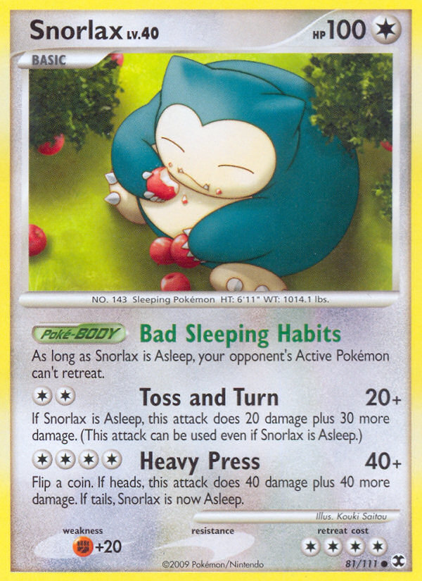 Snorlax (81/111) [Rising Rivals] - Destination Retro