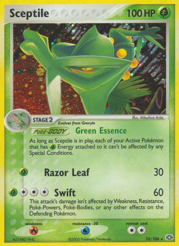 Sceptile (10/106) (Theme Deck Exclusive) [EX: Emerald] - Destination Retro