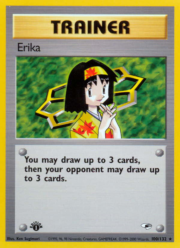 Erika (100/132) [Gym Heroes 1st Edition] - Destination Retro