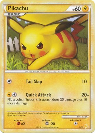 Pikachu (2/30) [HeartGold & SoulSilver: Trainer Kit - Gyarados & Raichu] - Destination Retro