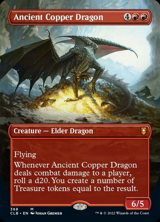 Ancient Copper Dragon (Borderless Alternate Art) [Commander Legends: Battle for Baldur's Gate] - Destination Retro