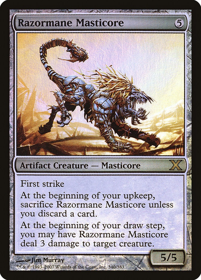 Razormane Masticore (Premium Foil) [Tenth Edition] - Destination Retro