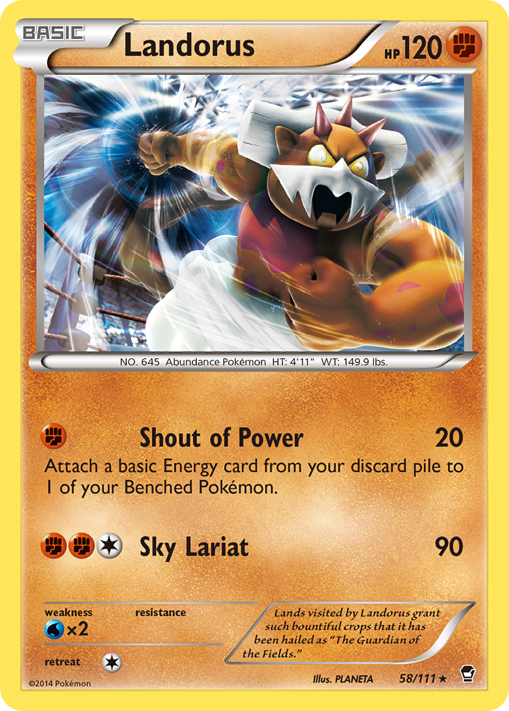 Landorus (58/111) [XY: Furious Fists] - Destination Retro