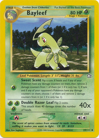 Bayleef (29/111) [Neo Genesis Unlimited] - Destination Retro