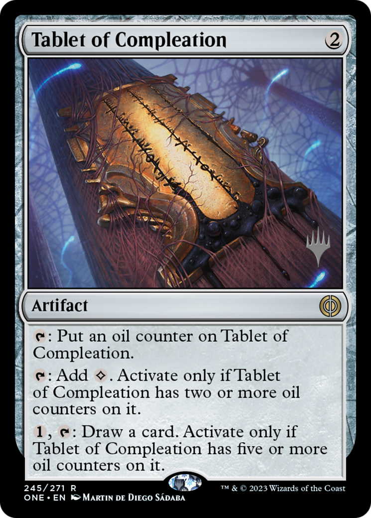 Tablet of Compleation (Promo Pack) [Phyrexia: All Will Be One Promos] - Destination Retro