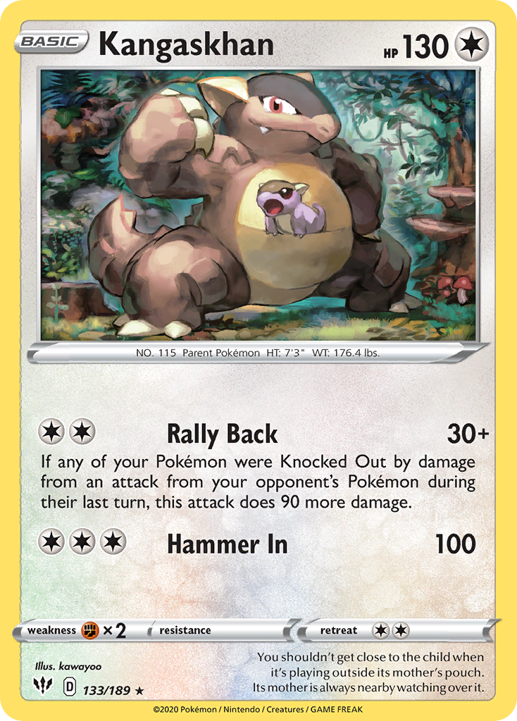 Kangaskhan (133/189) [Sword & Shield: Darkness Ablaze] - Destination Retro