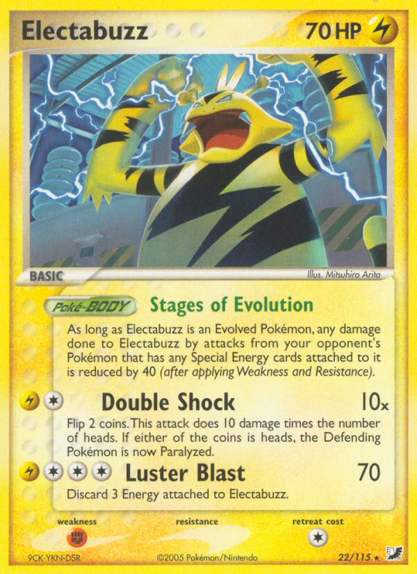 Electabuzz (22/115) [EX: Unseen Forces] - Destination Retro
