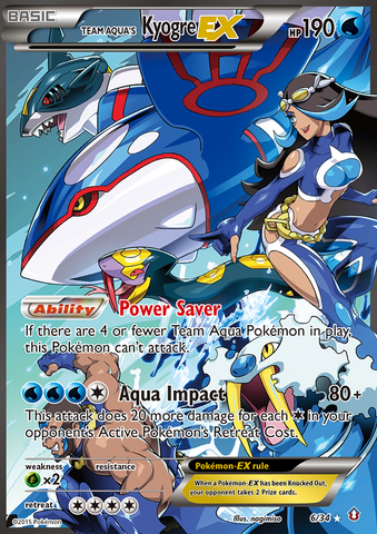 Team Aqua's Kyogre EX (6/34) [XY: Double Crisis] - Destination Retro