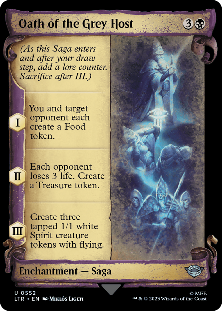 Oath of the Grey Host [The Lord of the Rings: Tales of Middle-Earth Showcase Scrolls] - Destination Retro