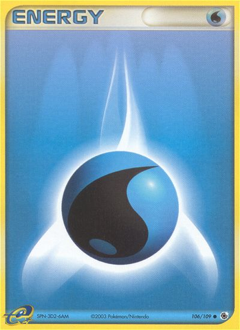 Water Energy (106/109) [EX: Ruby & Sapphire] - Destination Retro