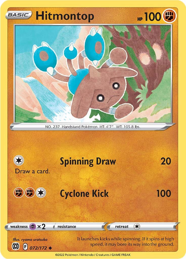 Hitmontop (072/172) [Sword & Shield: Brilliant Stars] - Destination Retro